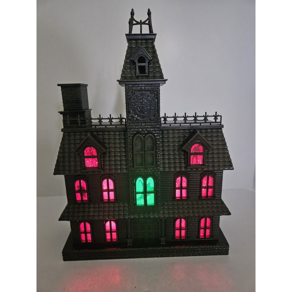 Cracker Barrel Halloween Light Up Haunted House Mansion HL70615BL Goth Prop